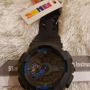 SKMEI  black/blue sport watch waterproof